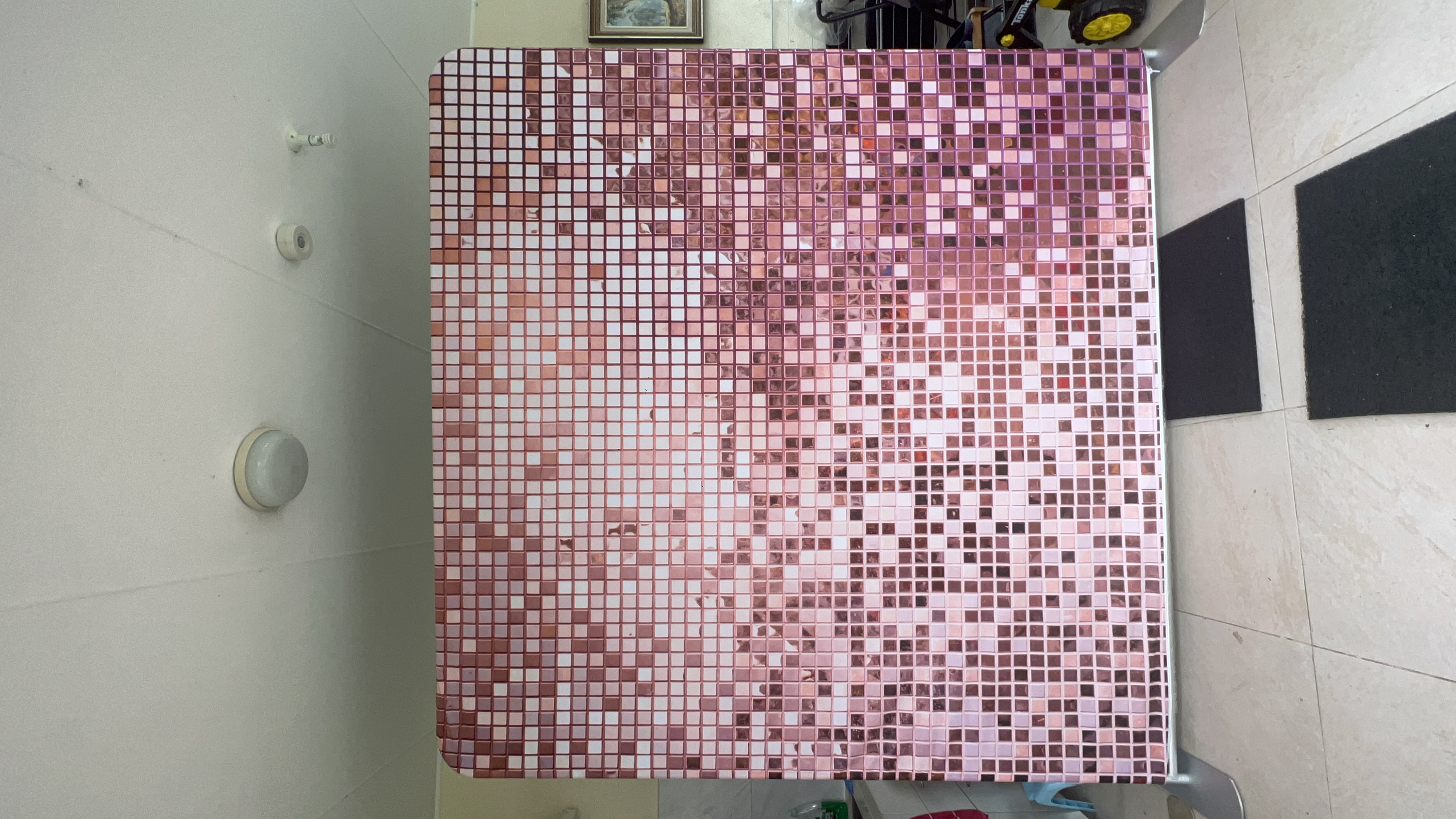 Rose gold sequin backdrop